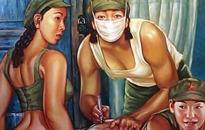 La artista que retrata el lado erótico del Ejército Rojo chino