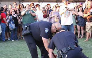 La detención de un peculiar streaker