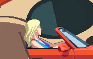 Camionero vs. Rubia, el videoclip NSFW en 8 bits