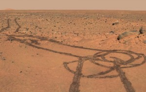 Lo primero que hace la humanidad en Marte…