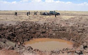 Meteorito impacta sobre la tierra