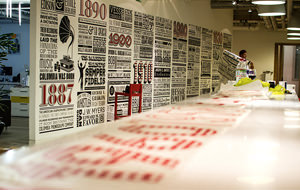 El increíble muro musical de Sony Music