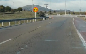 Punto negro en la autovía M-607
