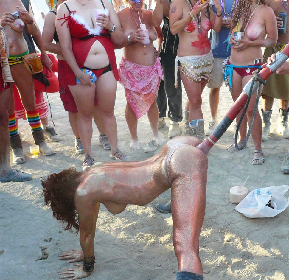 El flautista del Burning Man